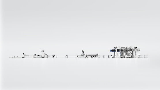 Lightweight board production line