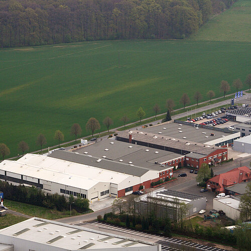 Luftaufnahme vom BÜRKLE Produktionsstandort in Mastholte