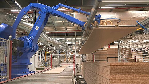 Yaskawa Roboter in BÜRKLE Kaschieranlage Yaskawa Roboter in BÜRKLE Kaschieranlage