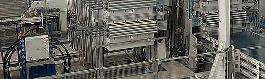 Door press line from BÜRKLE Door press line from BÜRKLE