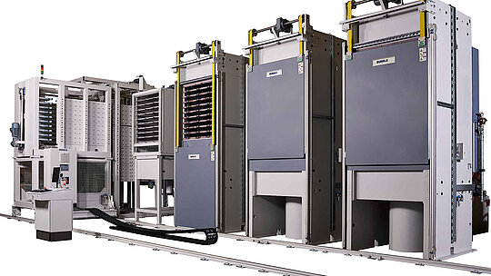 LAMV laminating line and press line for PCB from BÜRKLE