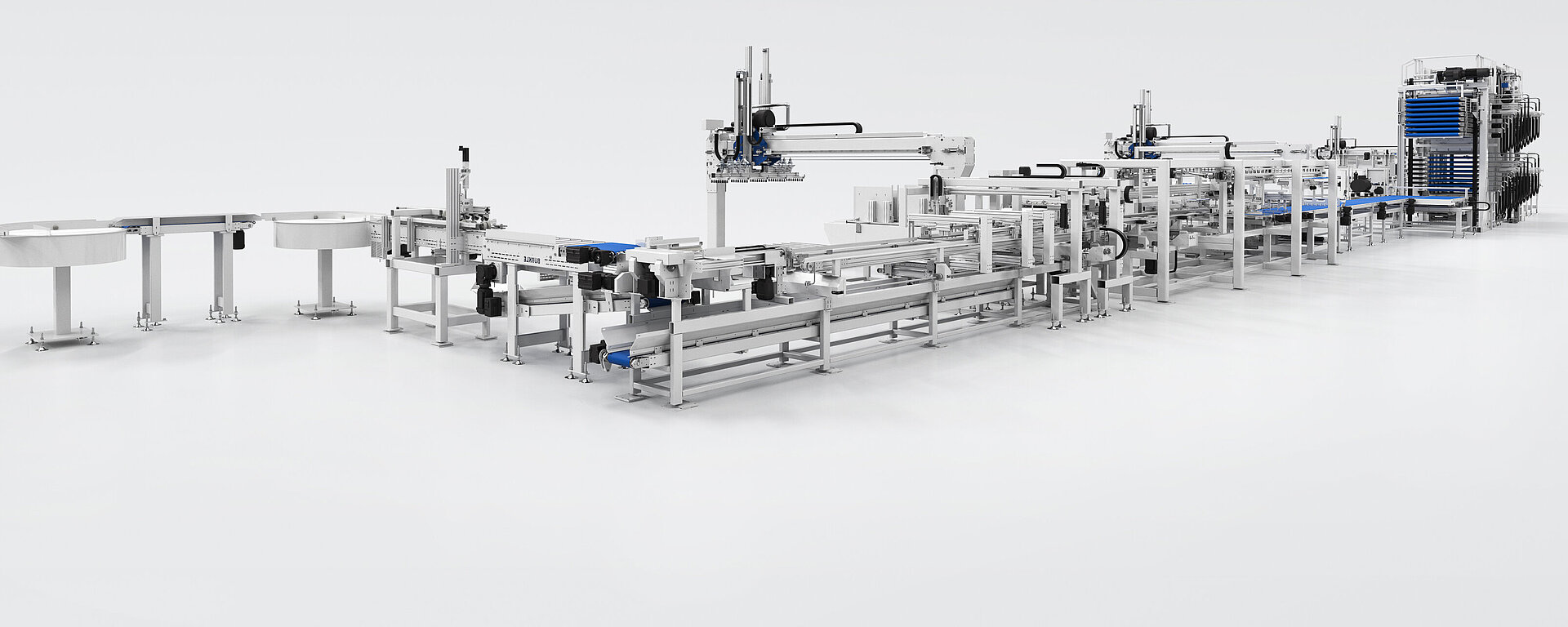 Handlingsystem für die Parkettproduktion von BÜRKLE Handlingsystem für die Parkettproduktion von BÜRKLE